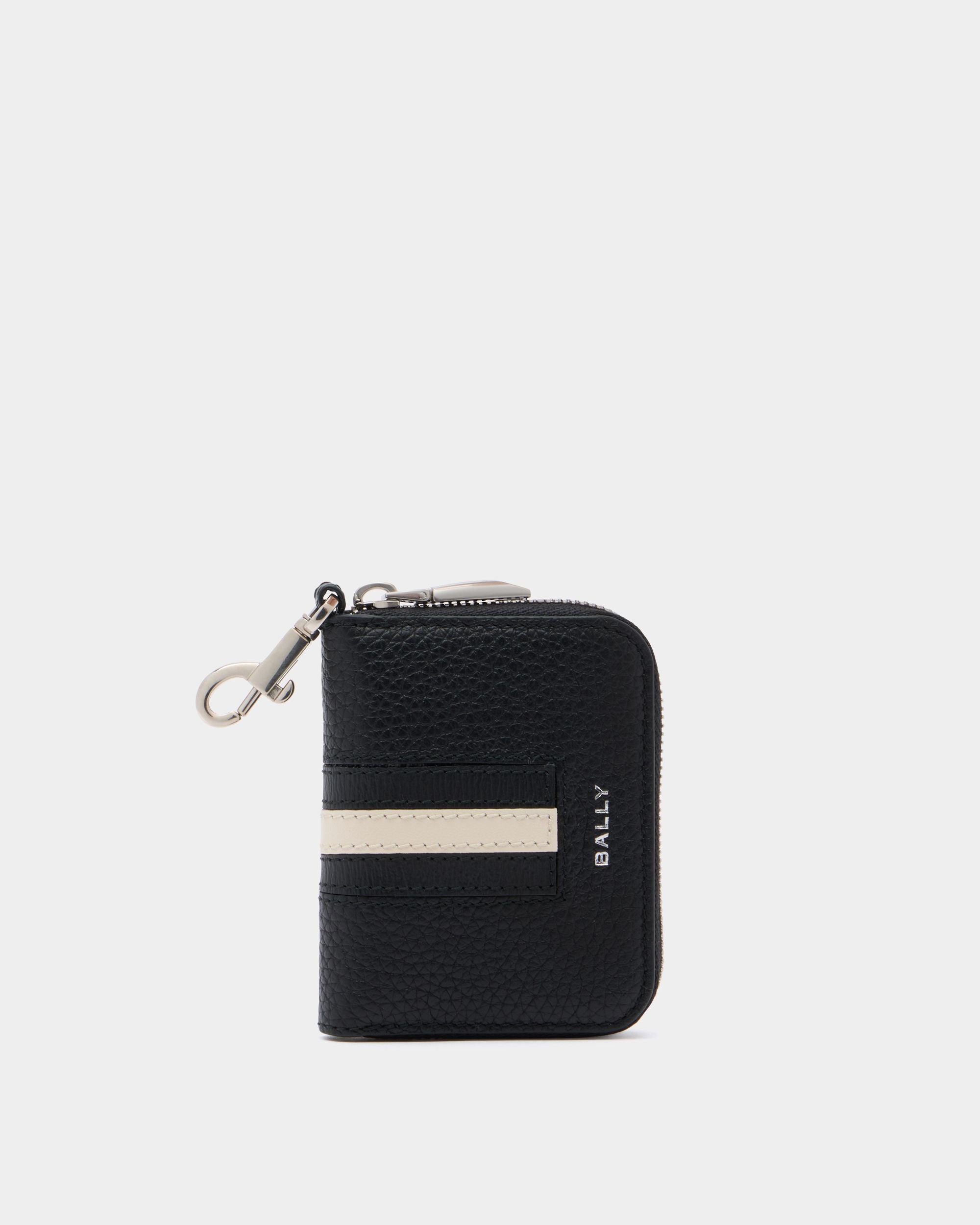 Bally Global - Ribbon Schlüsseletui Aus Genarbtem Leder In Schwarz - Schwarz