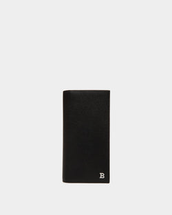 Continental Wallet in Black Embossed Leather