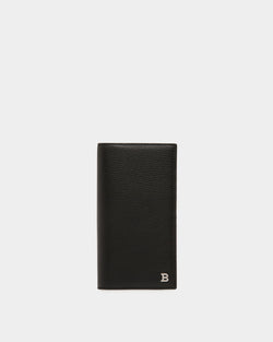 Continental Wallet in Black Embossed Leather