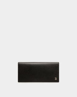 Continental Wallet in Black Embossed Leather