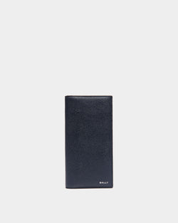 Flag Continental Wallet in Blue Leather
