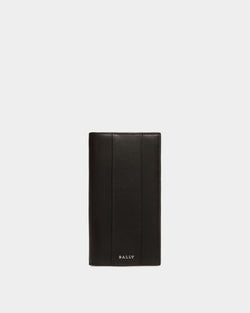 Continental Wallet in Black Embossed Leather