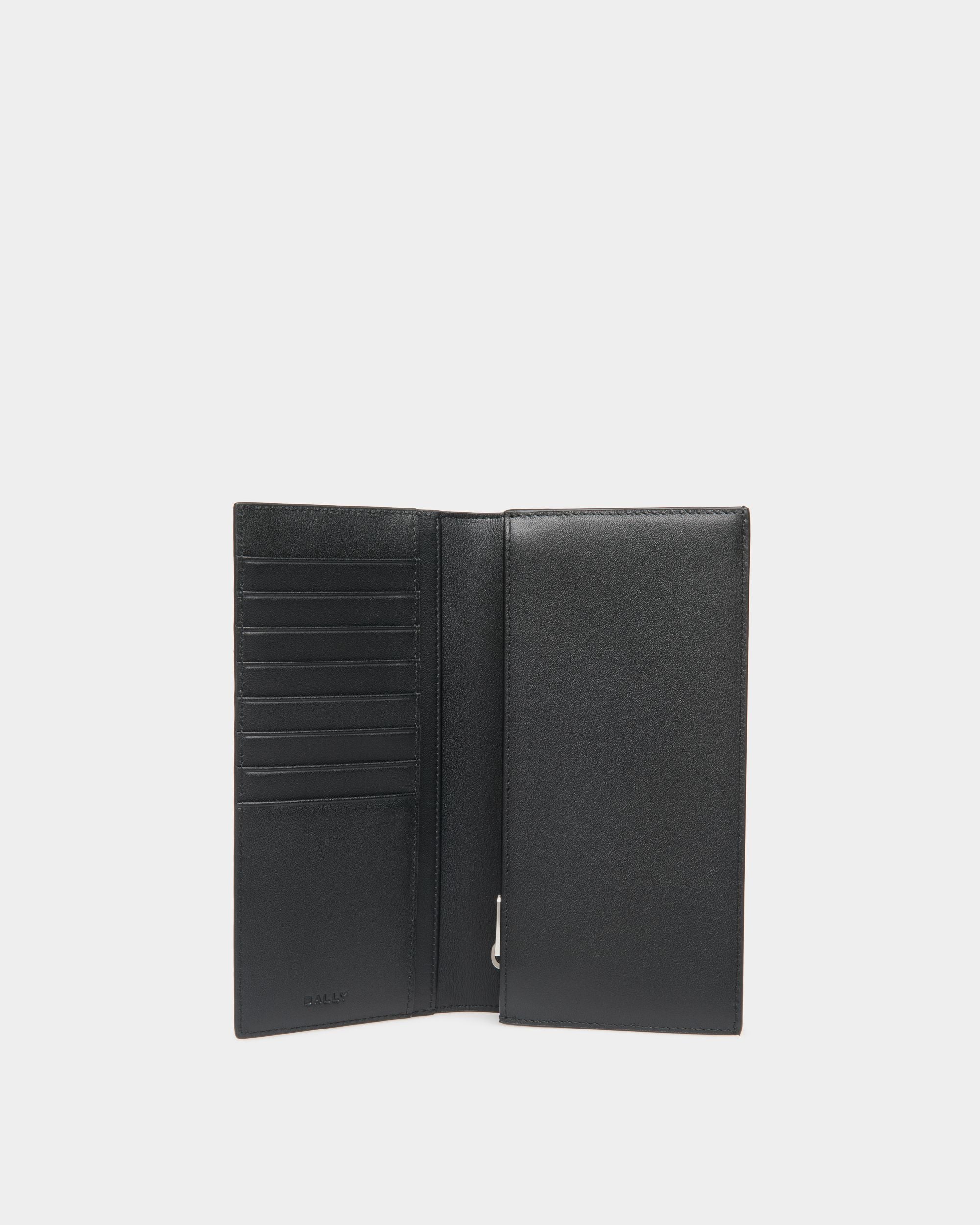 Bally Global - Cartera Continental Mythos De Piel Reciclada Negra - Negro