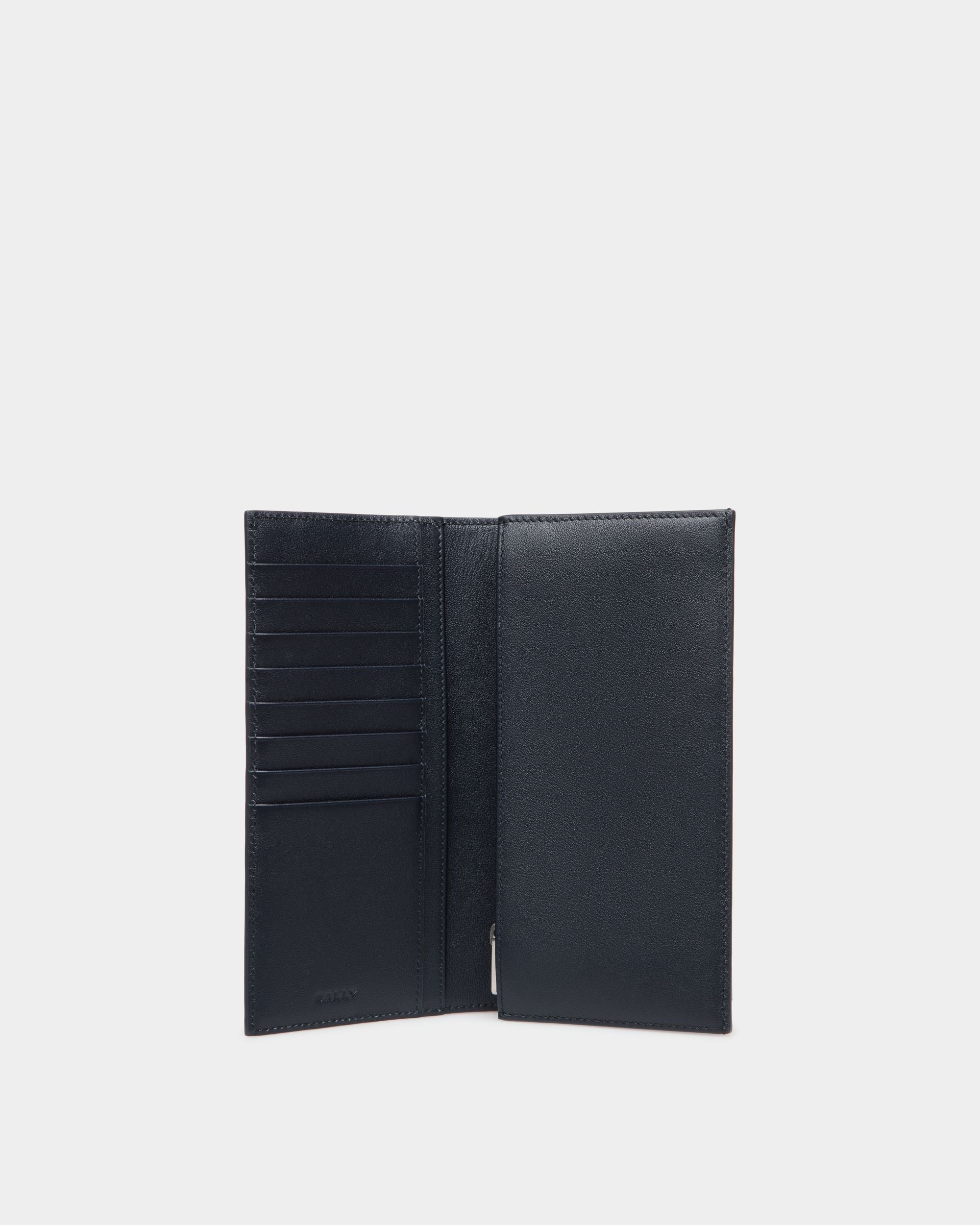 Bally Global - Cartera Continental Mythos De Piel Reciclada Navy Blue - Azul