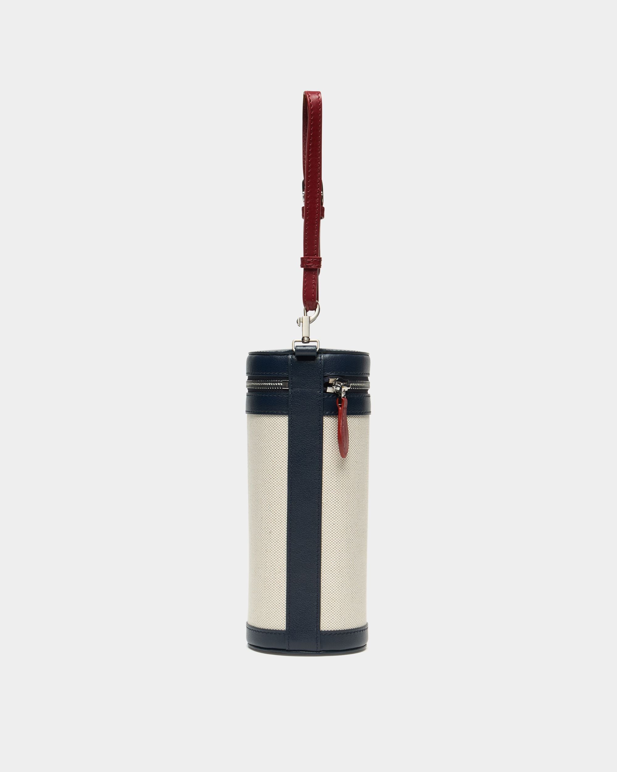 Bally Global - Balltasche der Tennis Kollektion aus elfenbeinfarbenem Baumwoll-Canvas und Leder - White