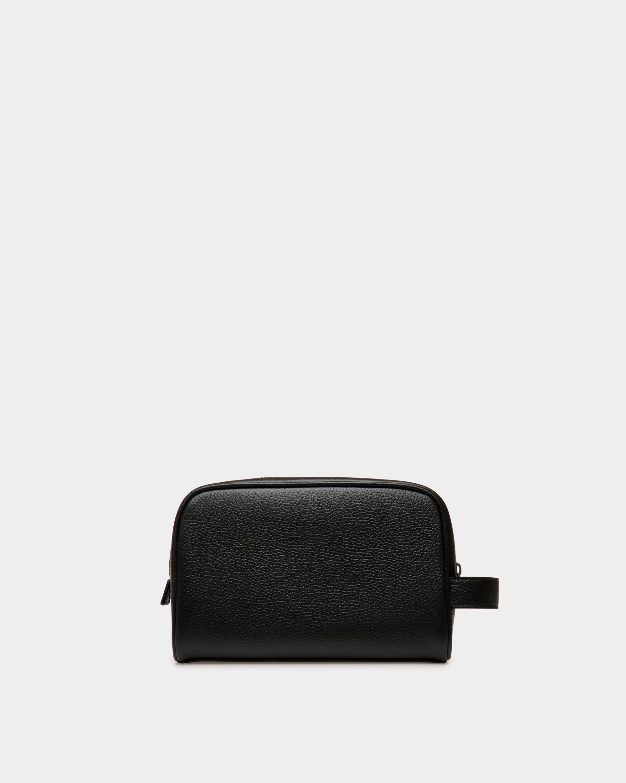 Bally Global - Ribbon Toiletry Bag In Black Leather - Black
