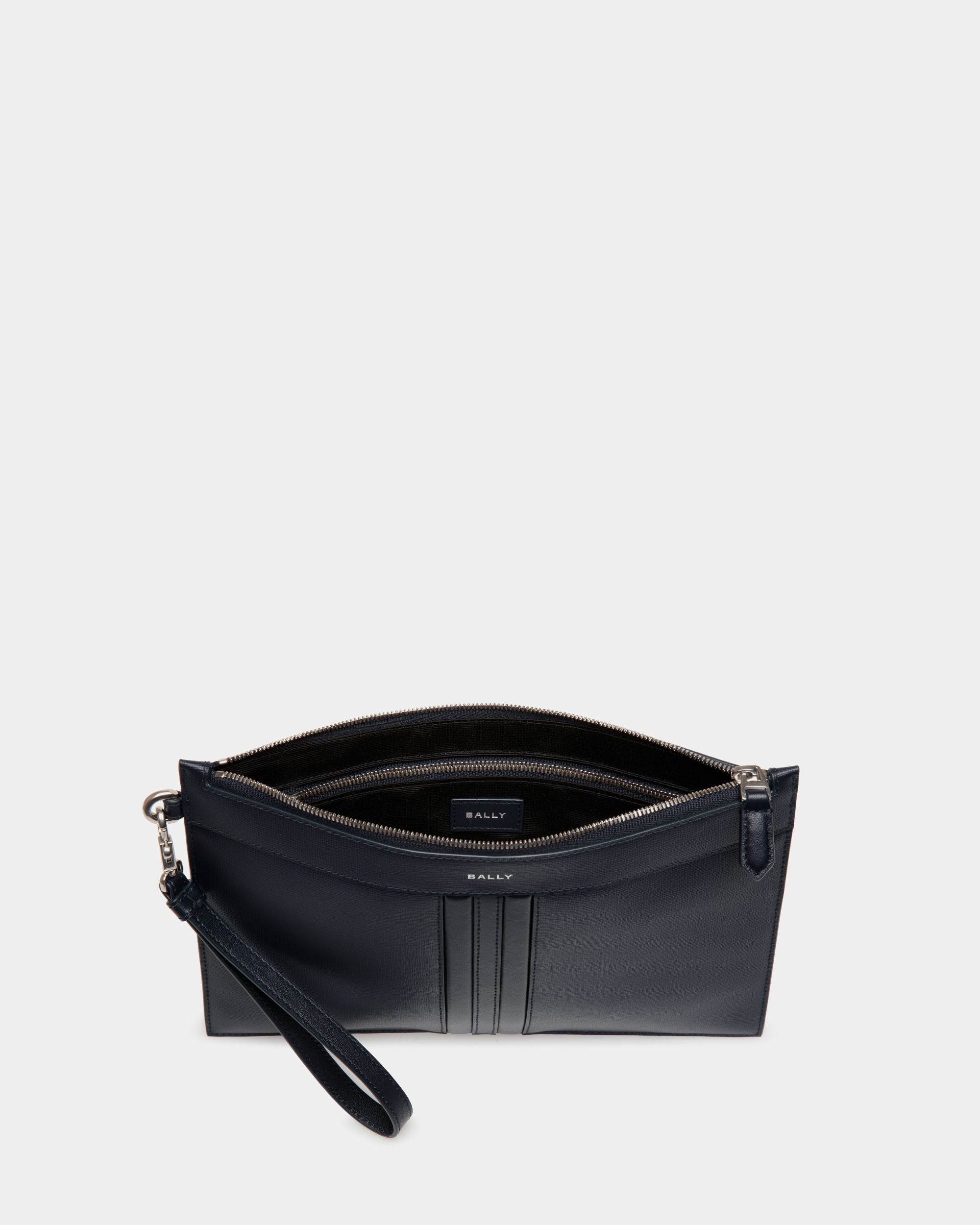 Bally Global - Pochette Mythos De Piel Reciclada Navy Blue - Azul