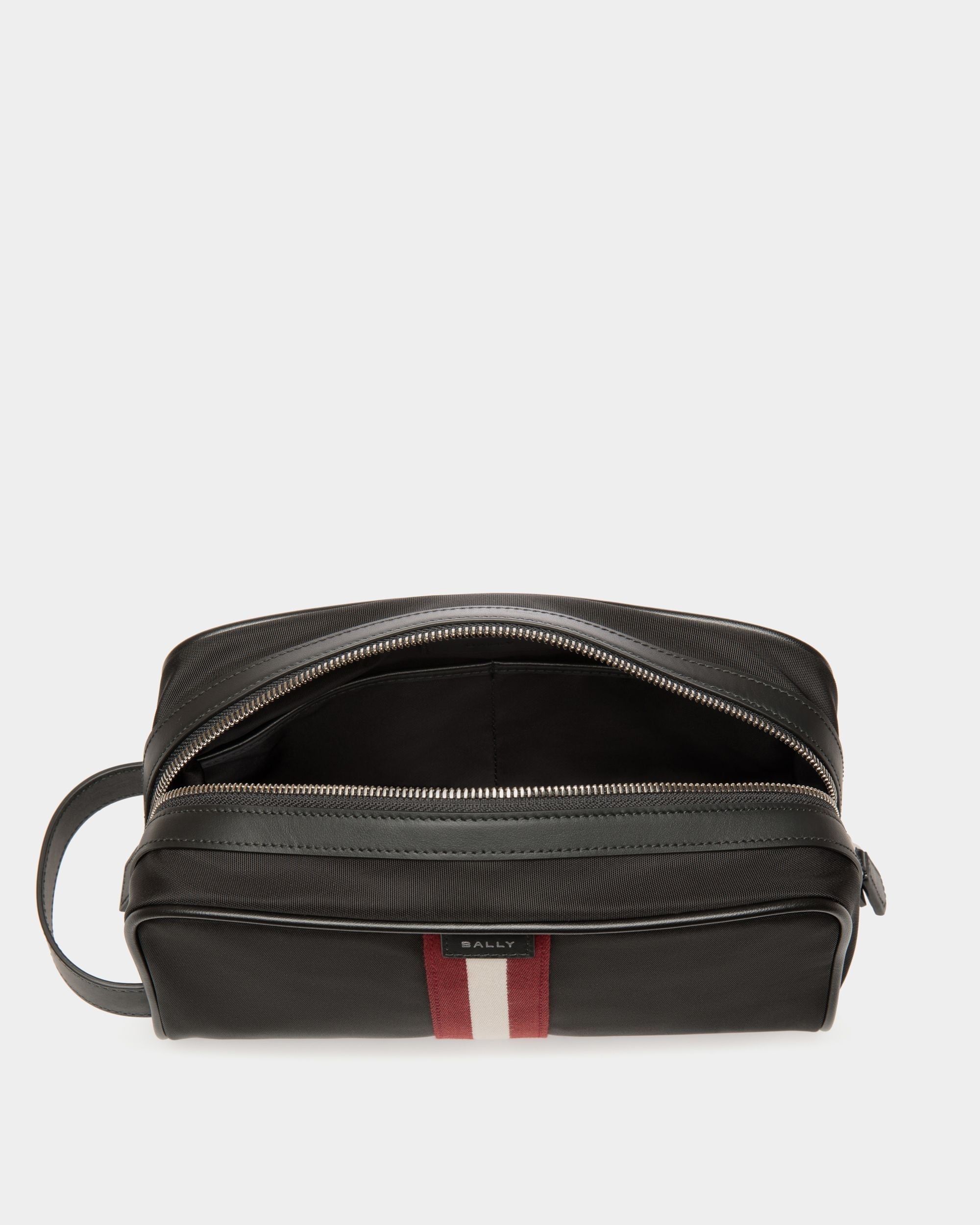 Bally Global - Code Washbag in Black Nylon - Black