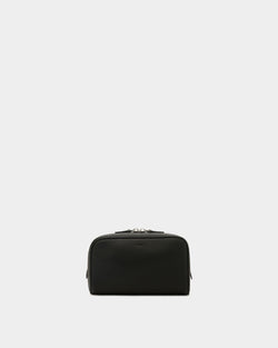 York Necessaire in Black Grained Leather