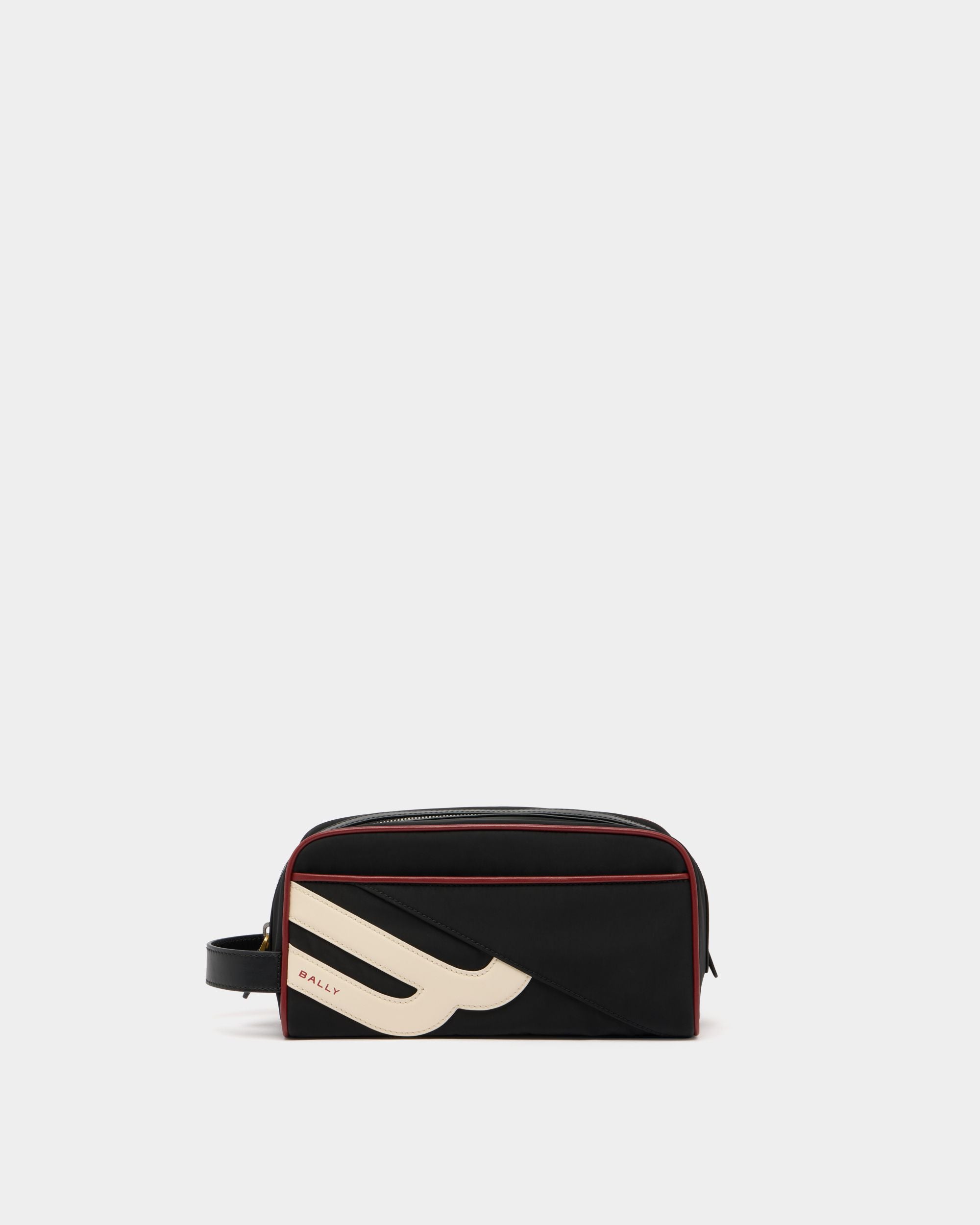 Bally Global - Code Necessaire in Black Fabric and Leather - Black