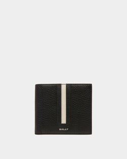 Ribbon ID Coin Wallet In Black Leather
