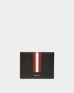 Ribbon Bifold Wallet in Black Leather