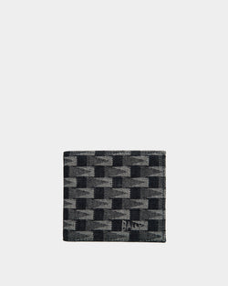 Cartera Pennant De Dos Pliegues En Denim