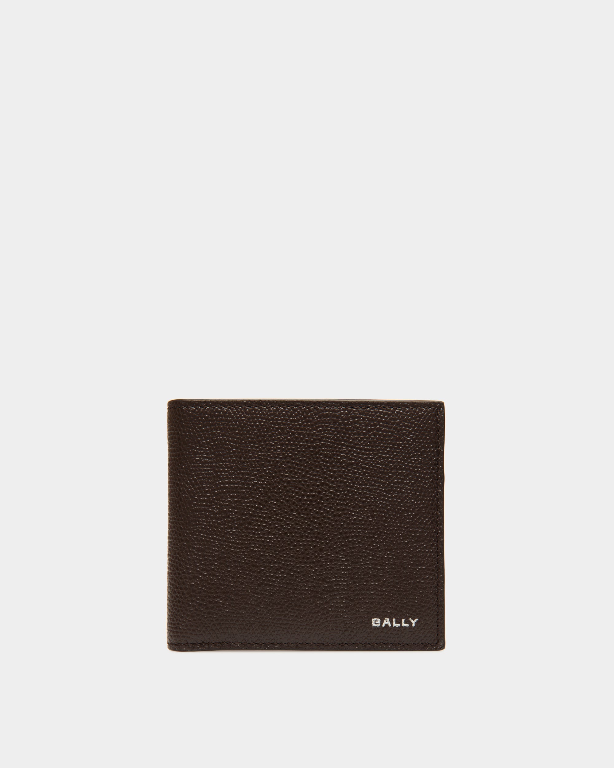 Bally Global - Cartera Plegable Flag De Piel Ébano - Marrón