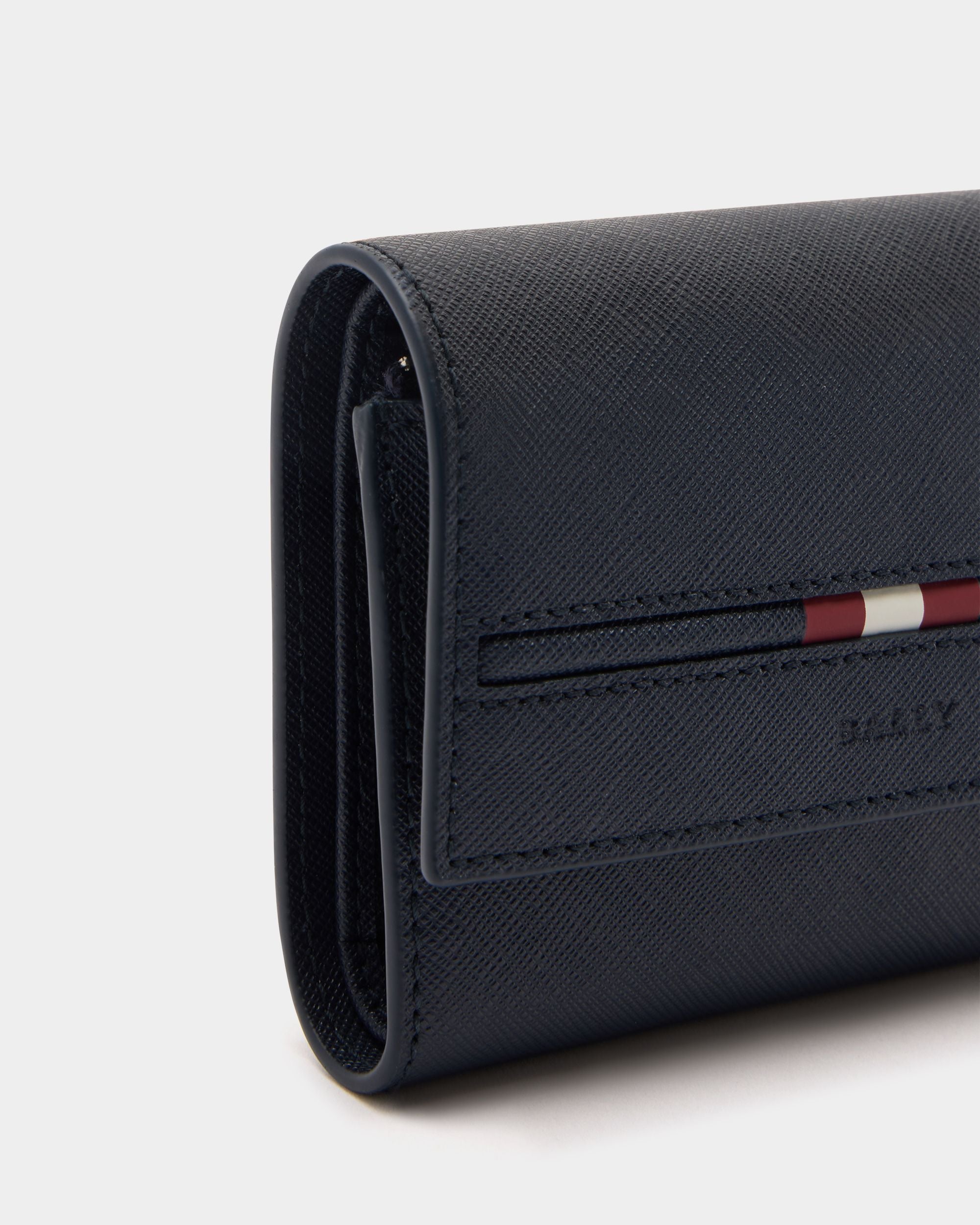 Bally Global - Wallet In Blue Leather - Blue