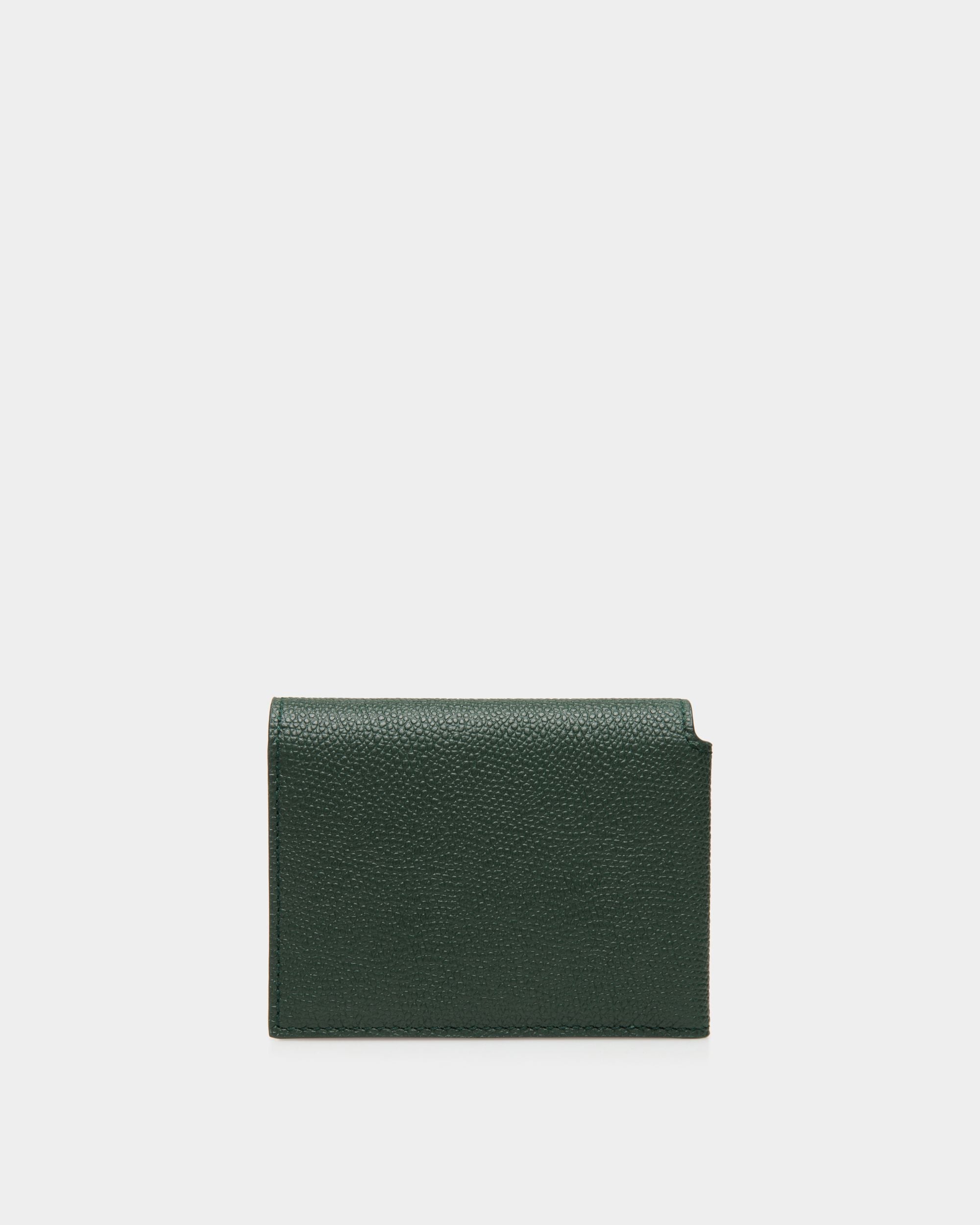 Bally Global - Flag Trifold in Bottle Green Leather - Verde