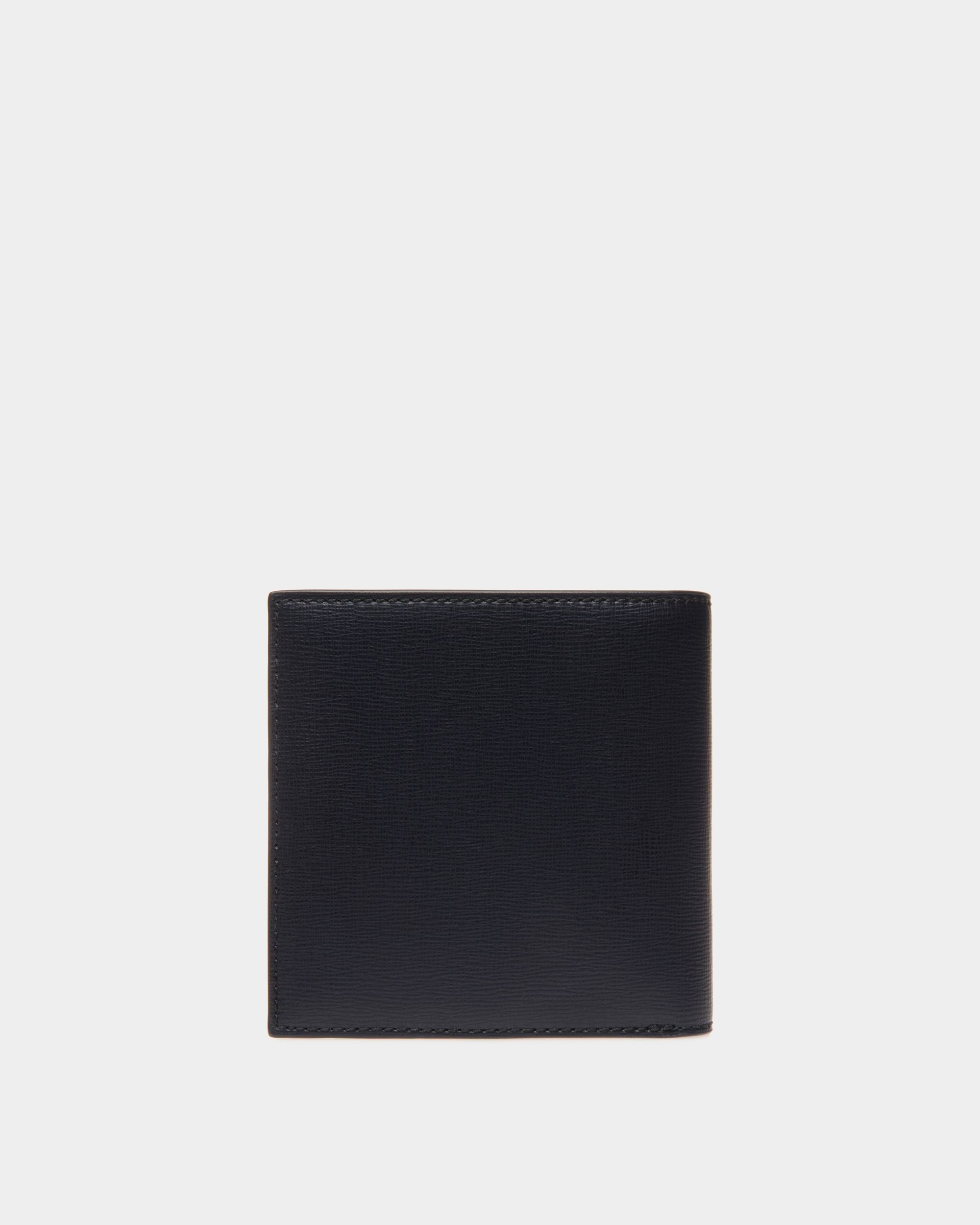 Bally Global - Cartera Plegable Mythos De Piel Reciclada Navy Blue - Azul