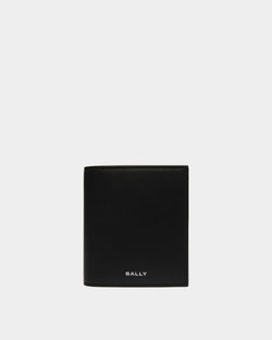 Cartera Plegable Deco De Piel Negra