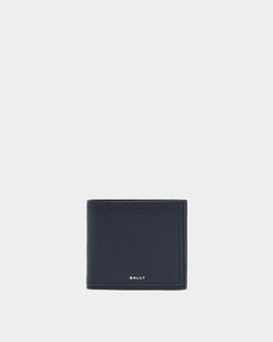 Capitol Wallet in Navy Blue Grained Leather