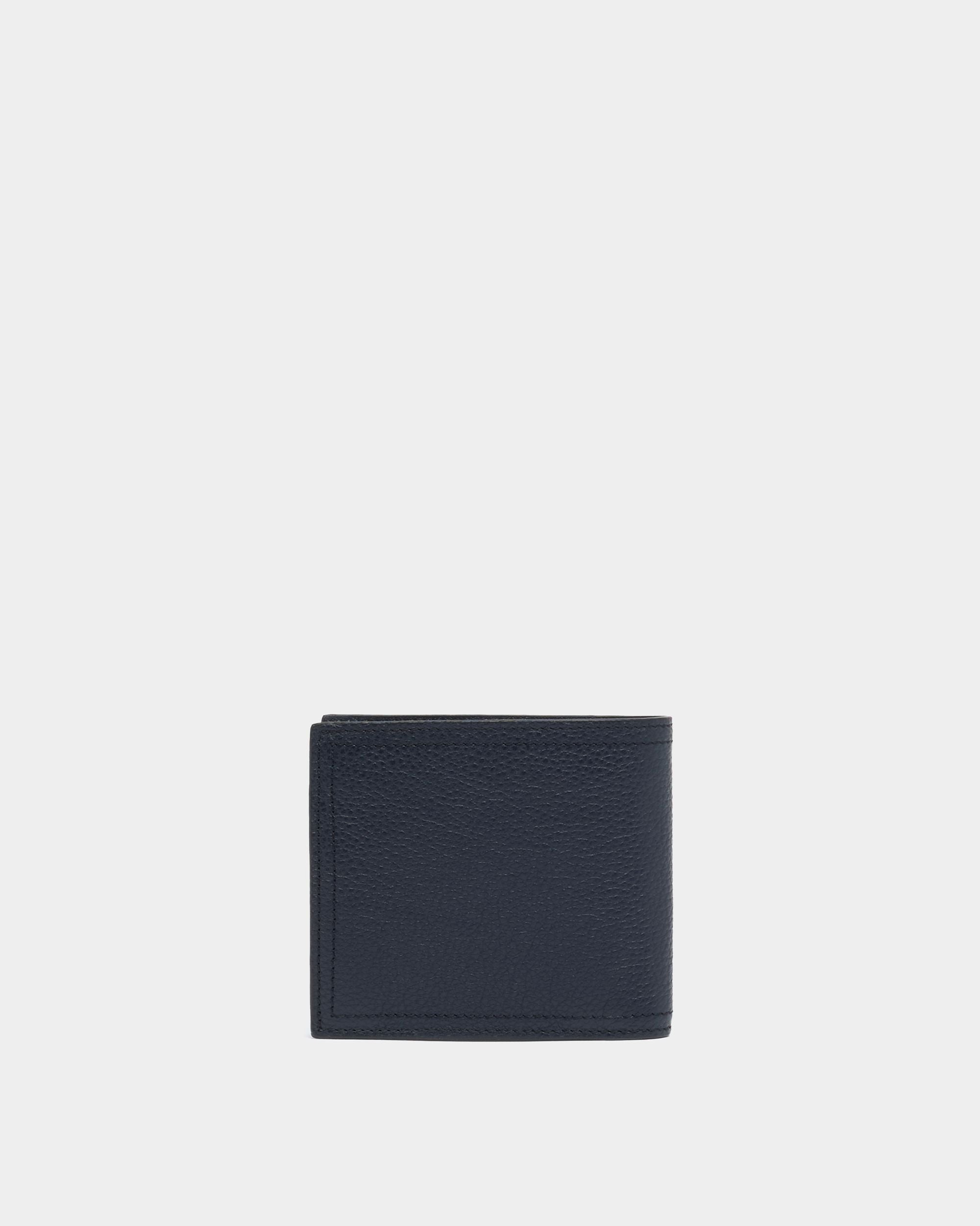 Bally Global - Capitol Wallet in Navy Blue Grained Leather - Blue