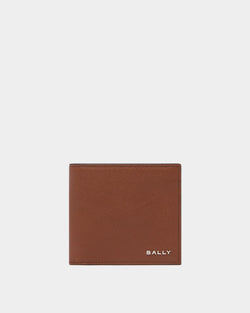 Bally Essential Wallet in Amber Brown Grained Leather