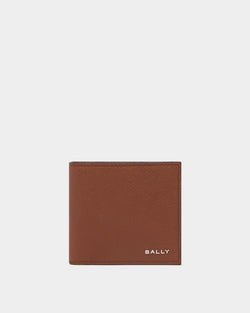 Bally Essential Wallet in Amber Brown Grained Leather