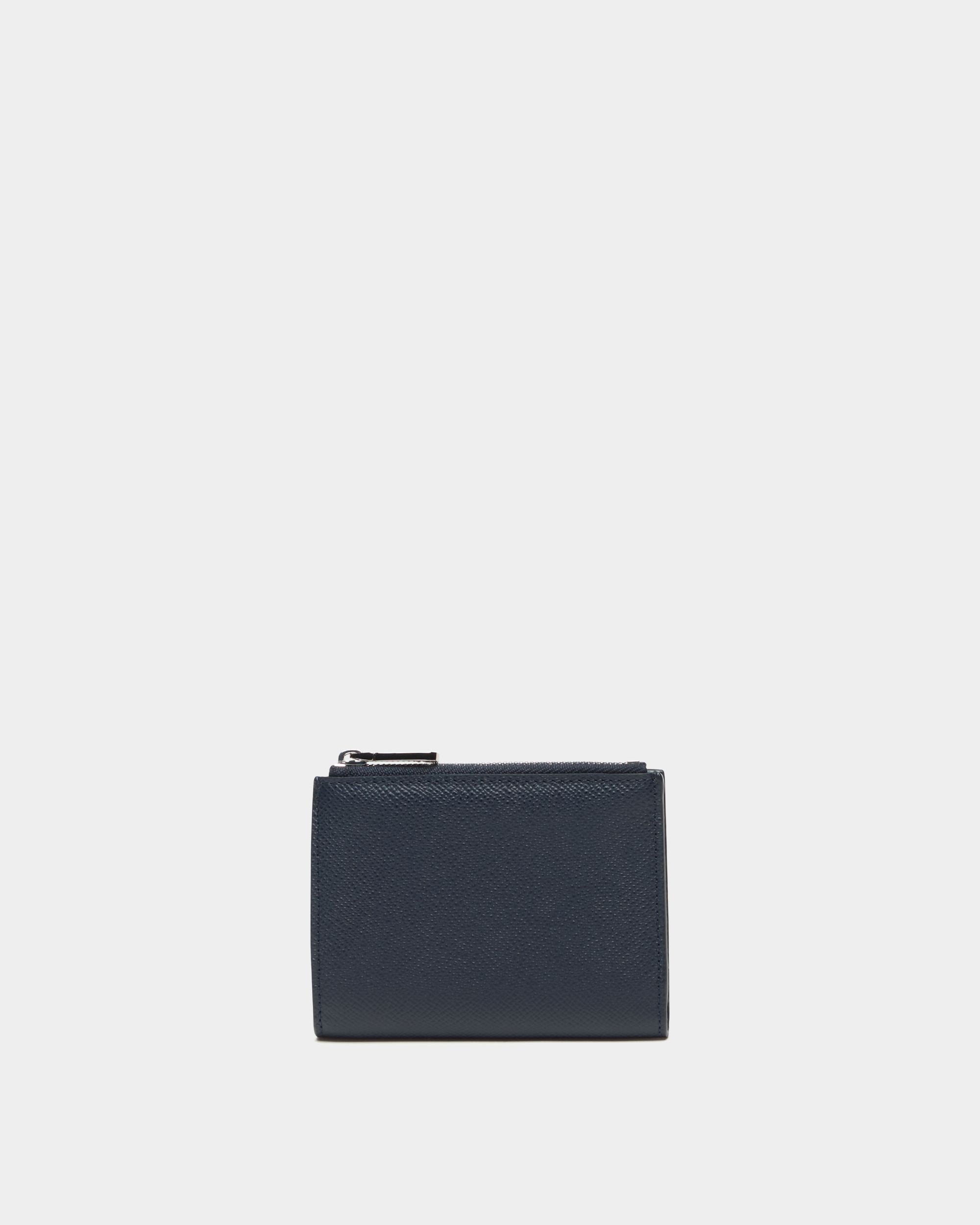 Bally Global - Zweiteilige Bally Essential Geldbörse aus genarbtem Leder in Navy Blue - Blue