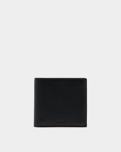 York Bifold Wallet in Black Grained Leather