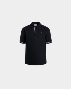 Polo De Piqué De Algodón Azul