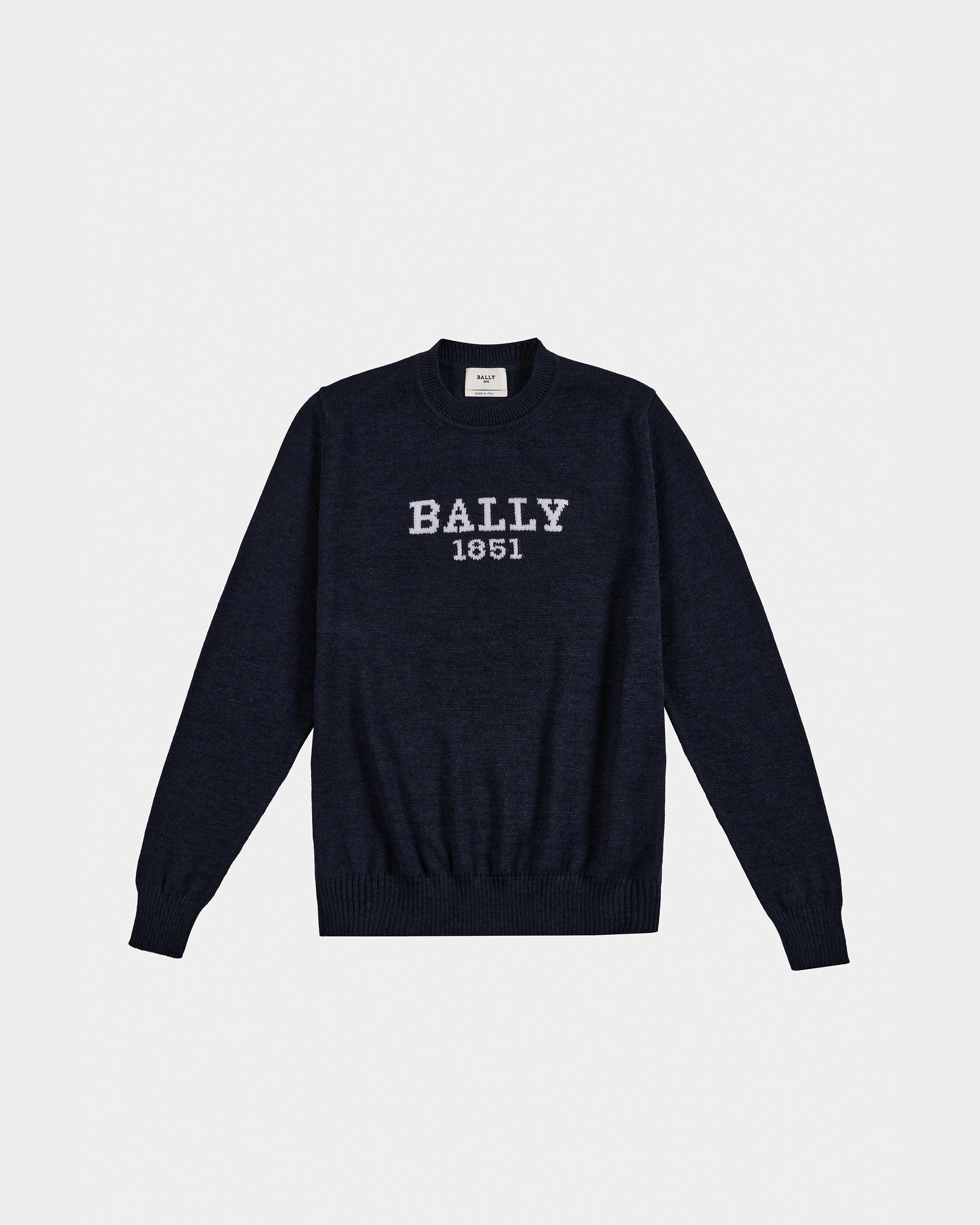 Bally Global - Maglione In Lana Blu - Blu