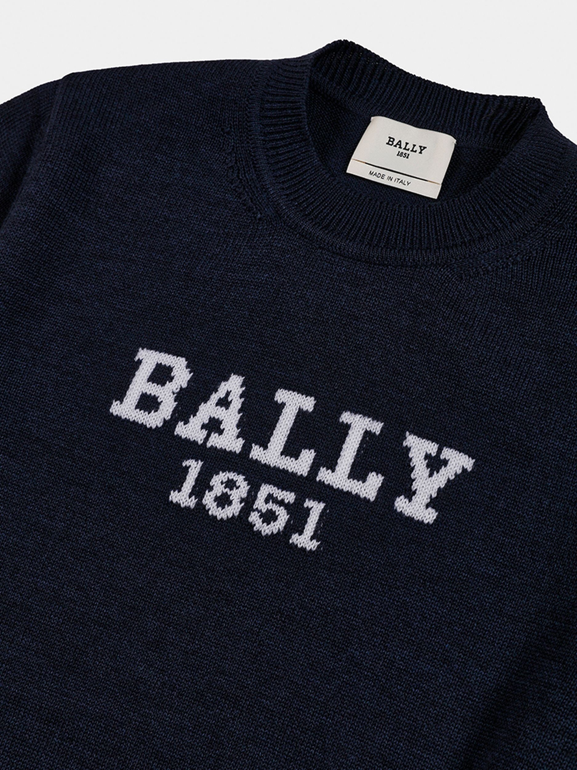 Bally Global - Maglione In Lana Blu - Blu
