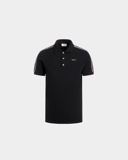 Polo De Piqué De Algodón Negro