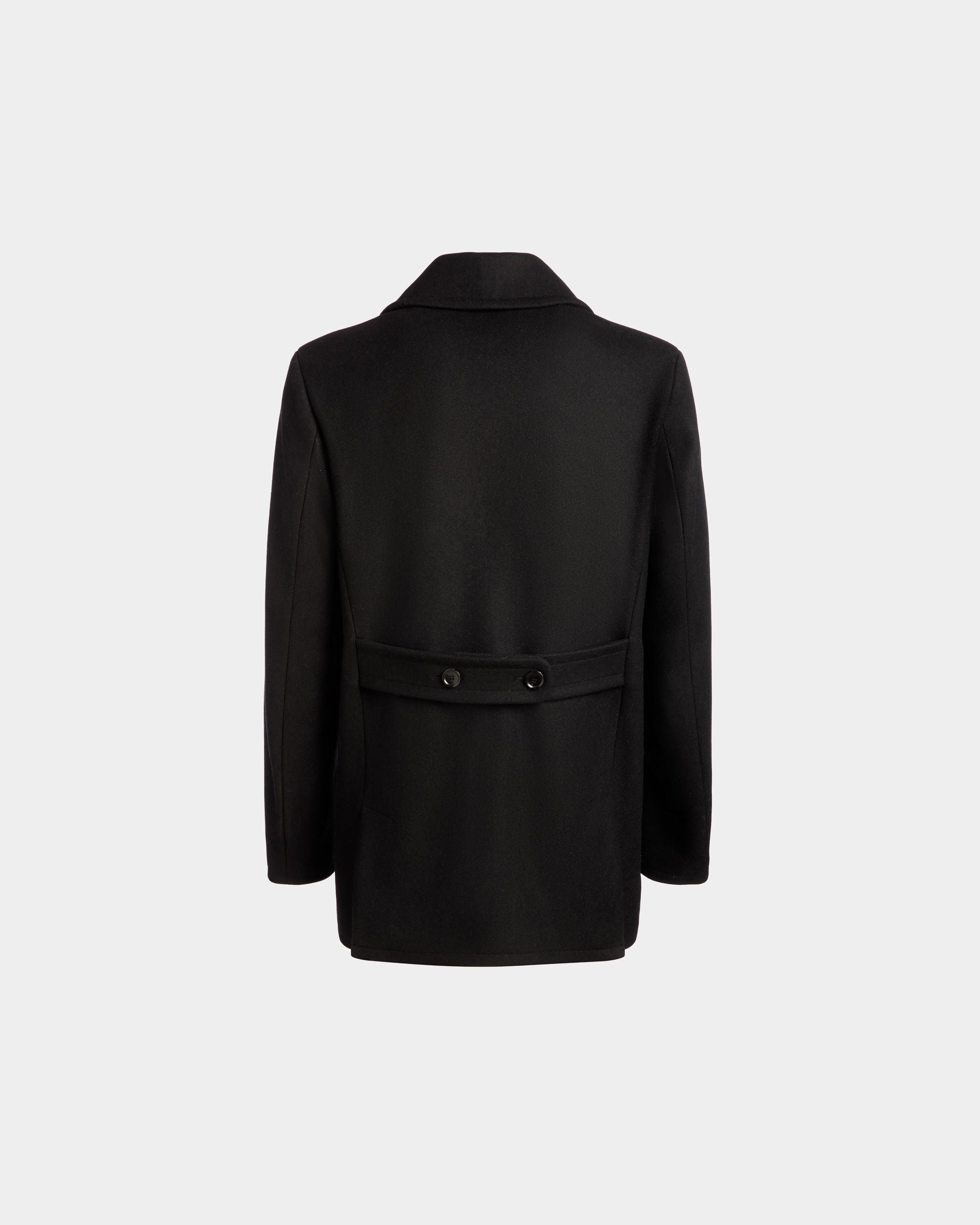 Bally Global - Adrien Brody Travel Collection Peacot In Black Wool Blend - Black