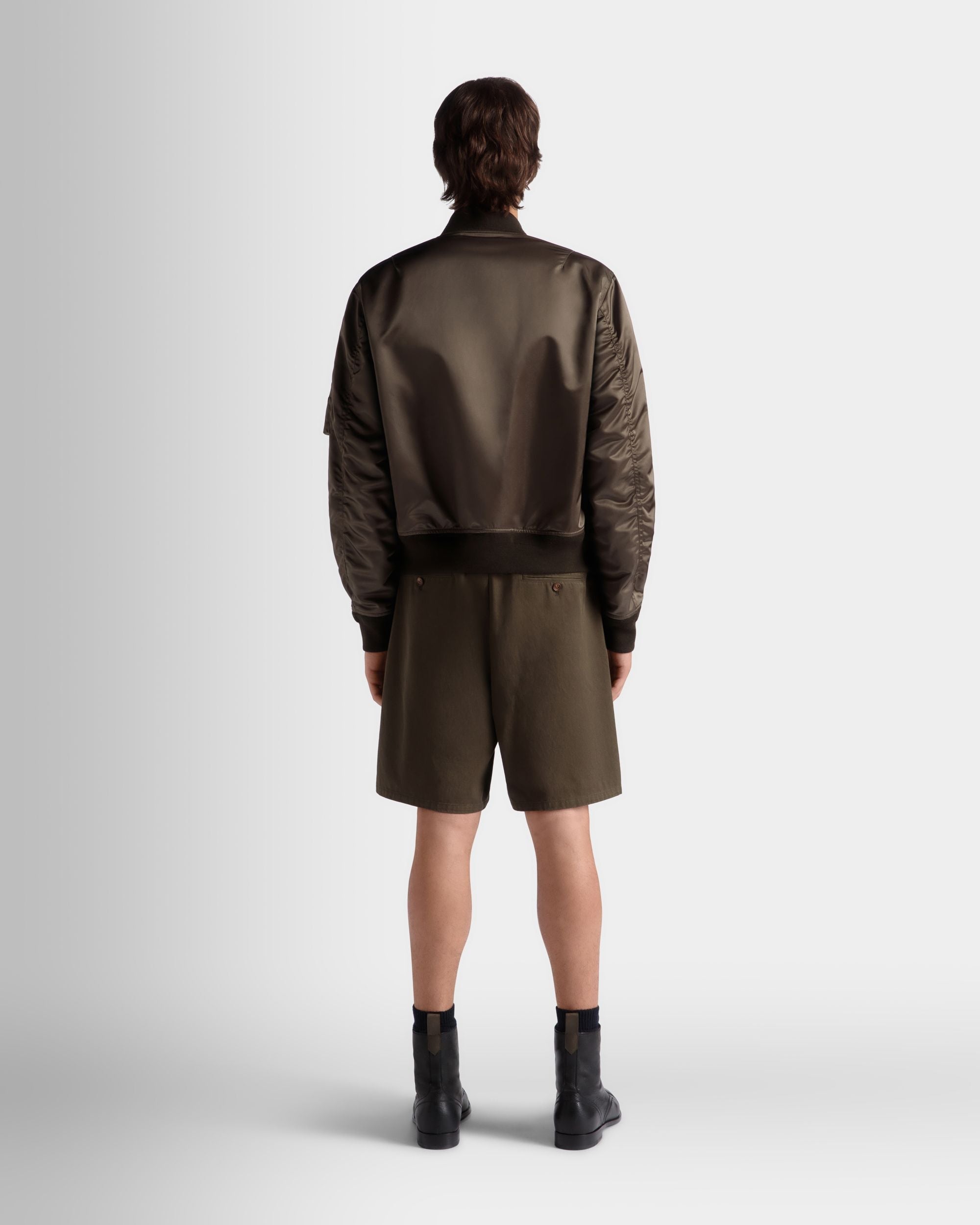 Bally Global - Adrien Brody Travel Collection Bomber In Military Green Nylon - Verde