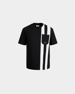 T-Shirt in Black Cotton Jersey