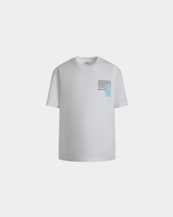 Camiseta De Punto De Algodón Blanco