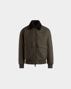 Adrien Brody Travel Collection Blouson In Olive Green Nylon