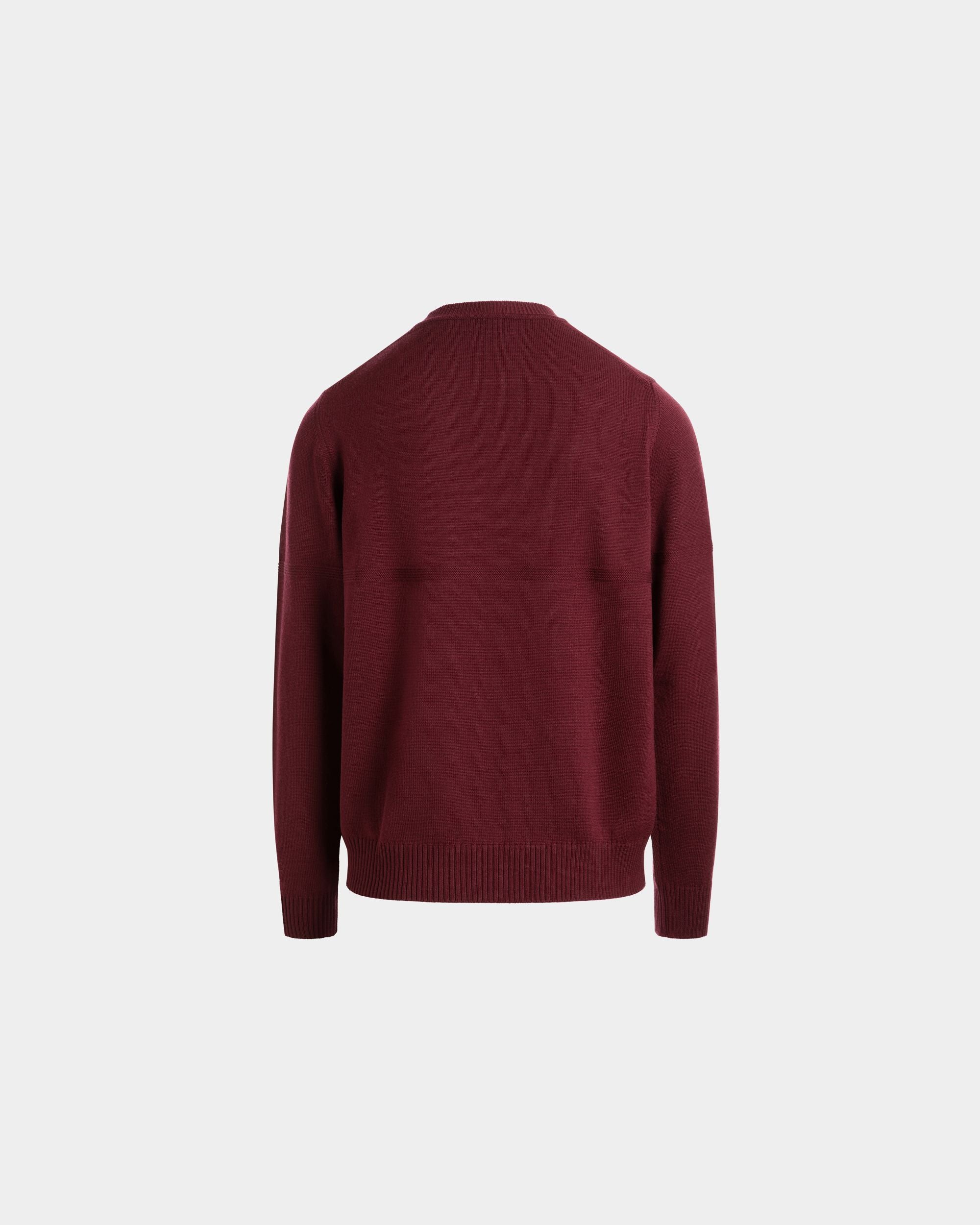 Bally Global - Sweater In Burgundy Wool - Burgundy
