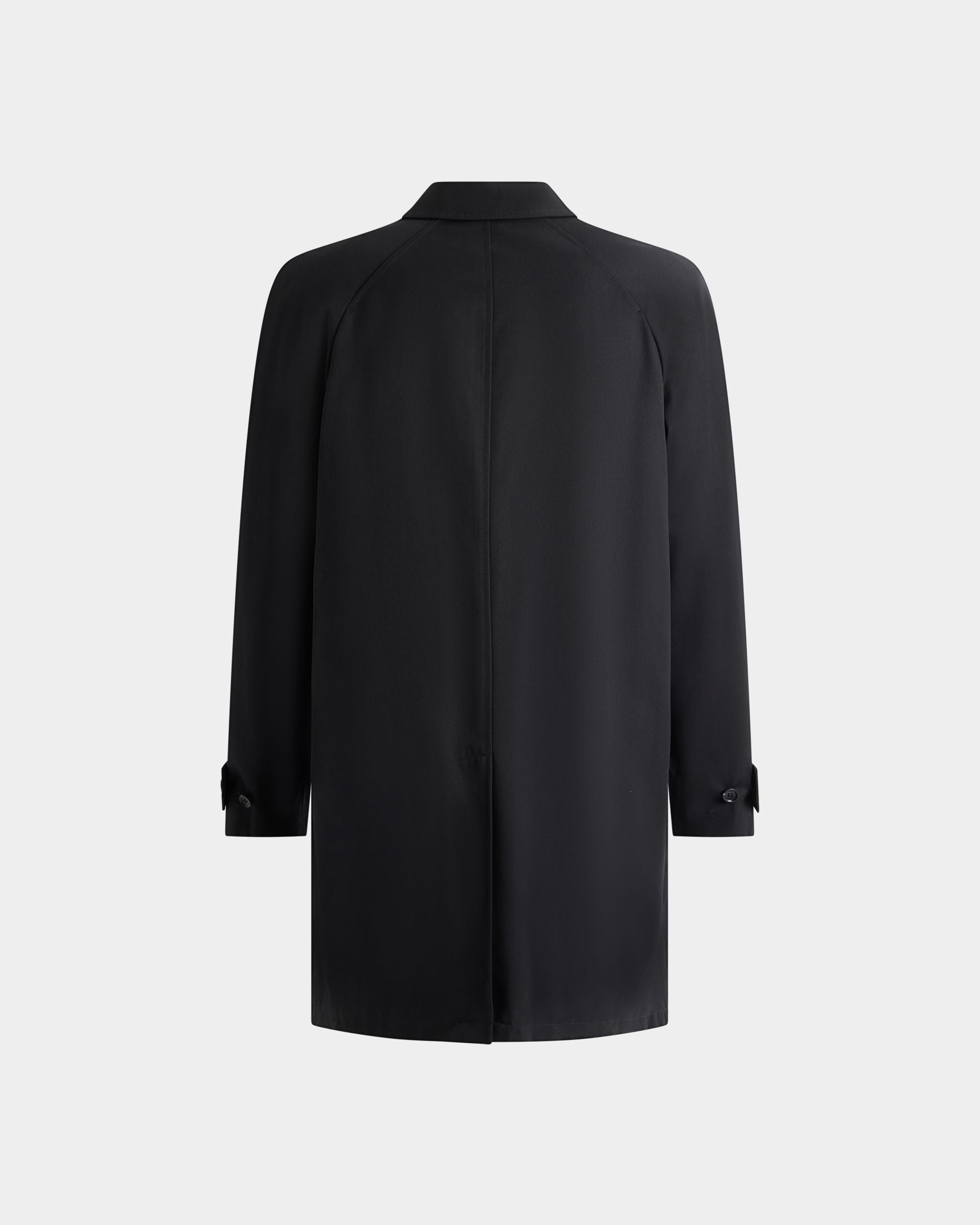 Bally Global - Car Coat in a Navy Blue Cotton Polyester Blend - Blue