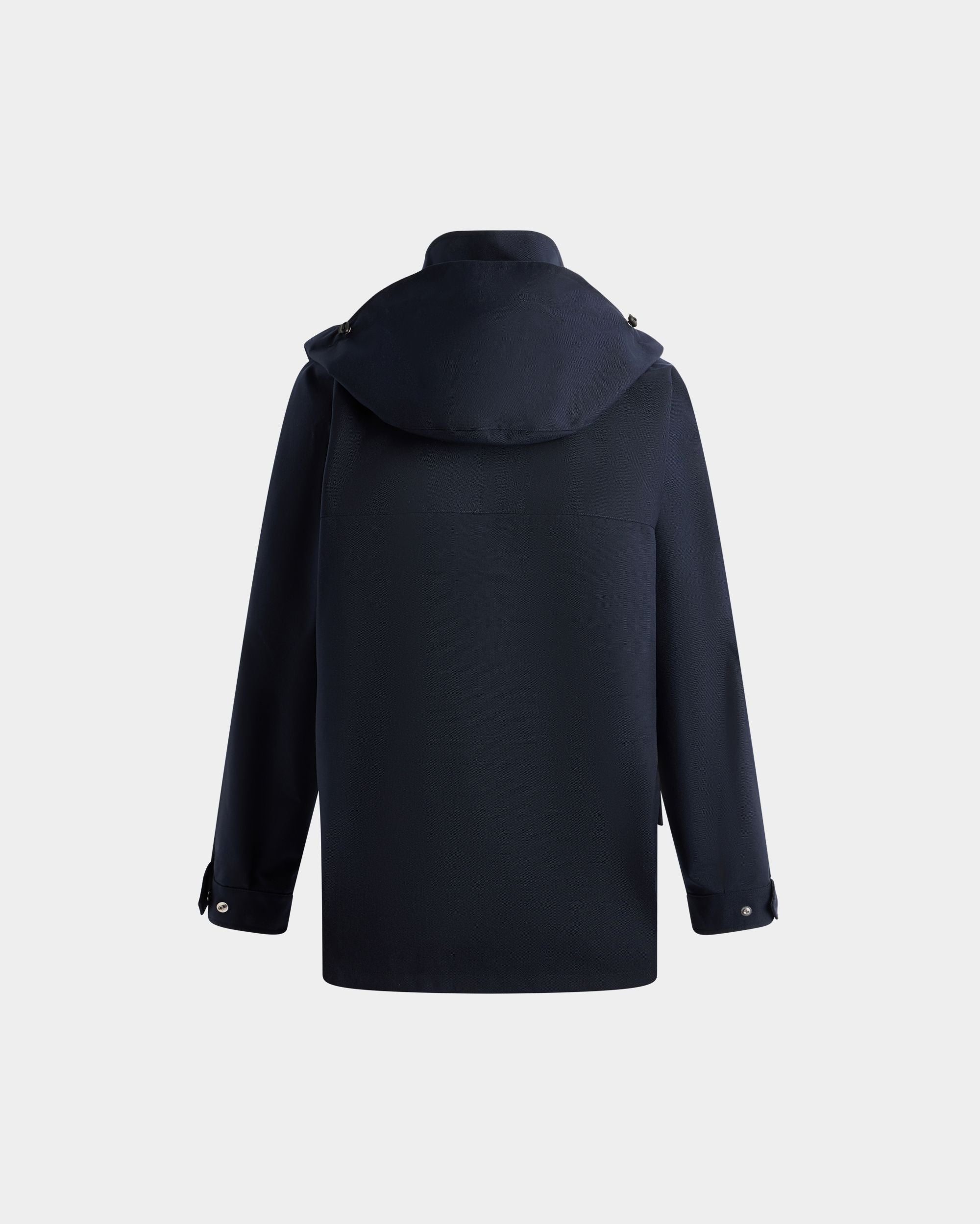 Bally Global - Medium Length Parka in Navy Blue Nylon - Blue