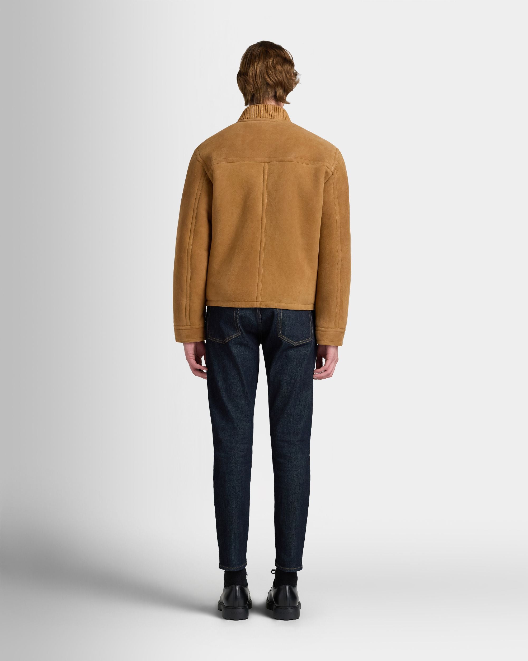 Bally Global - Bomber Jacket in Brown Shearling - Brown