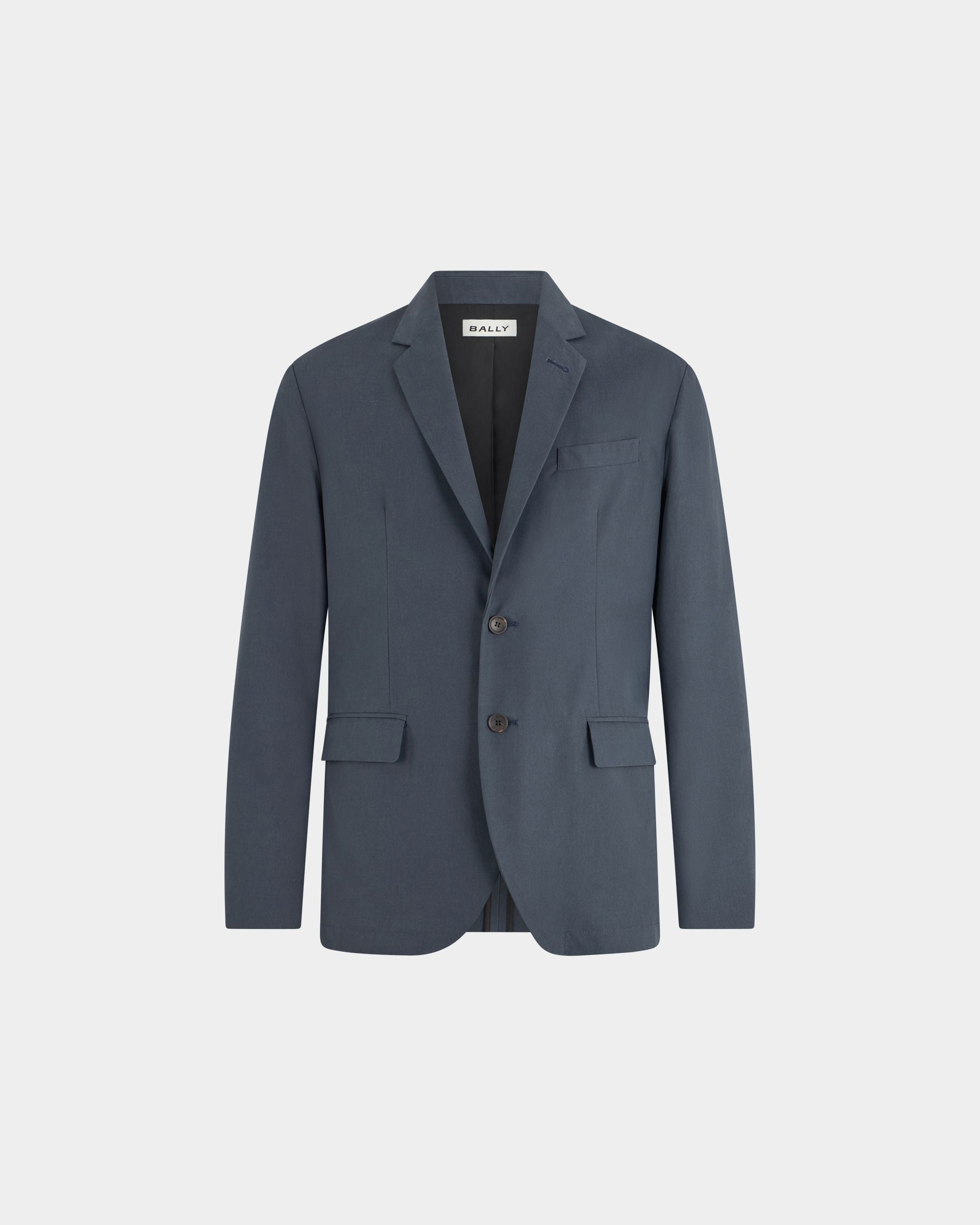 Bally Global - Blazer in Navy Blue Cotton - Blue