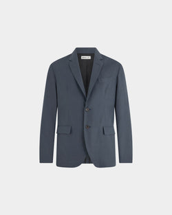 Blazer in Navy Blue Cotton