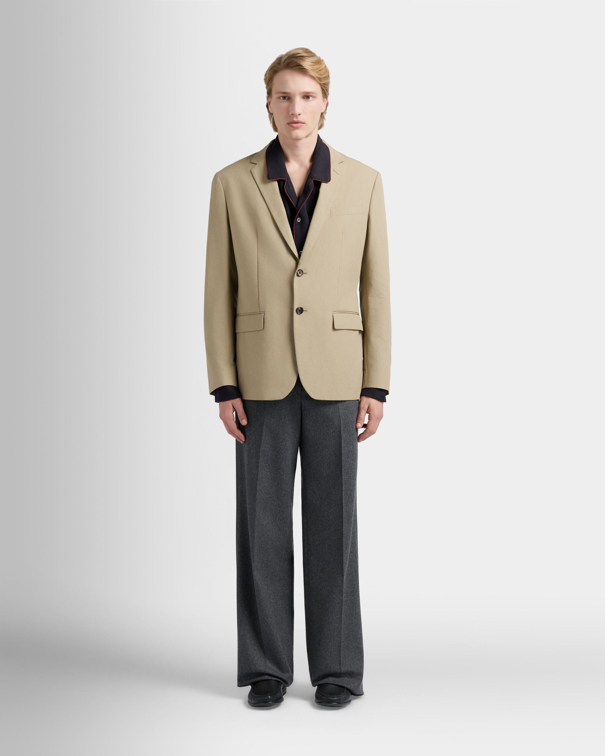 Bally Global - Blazer in Light Beige Cotton - Beige