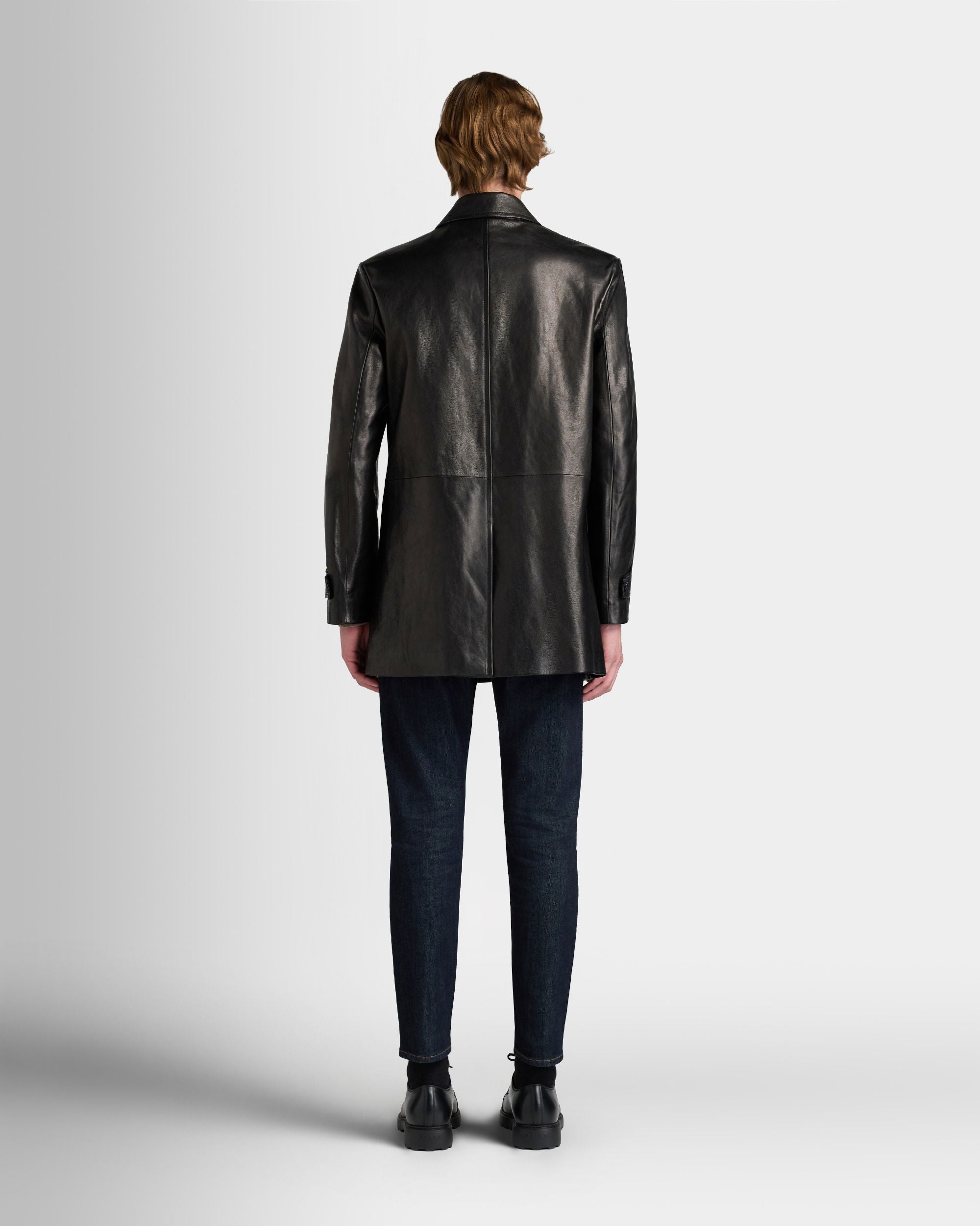 Bally Global - Car Coat in Black Leather - Black