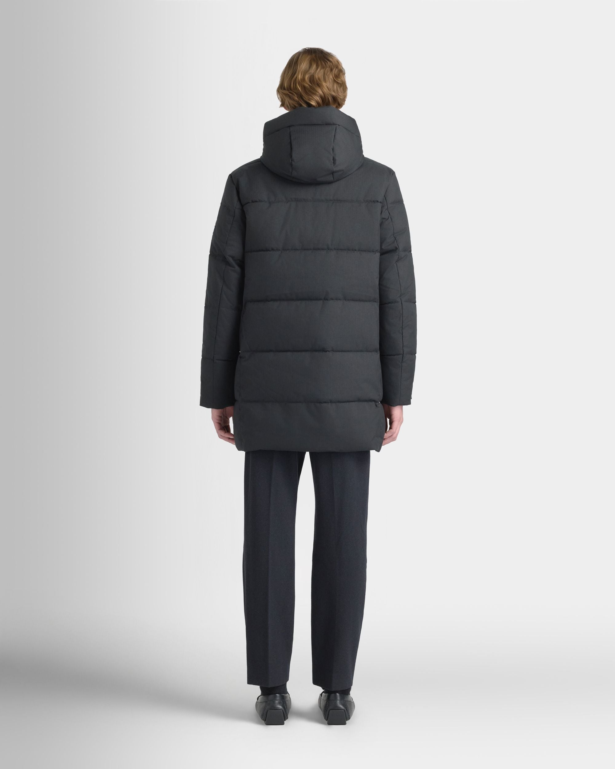 Bally Global - Medium Length Puffer in Black Polyester - Black