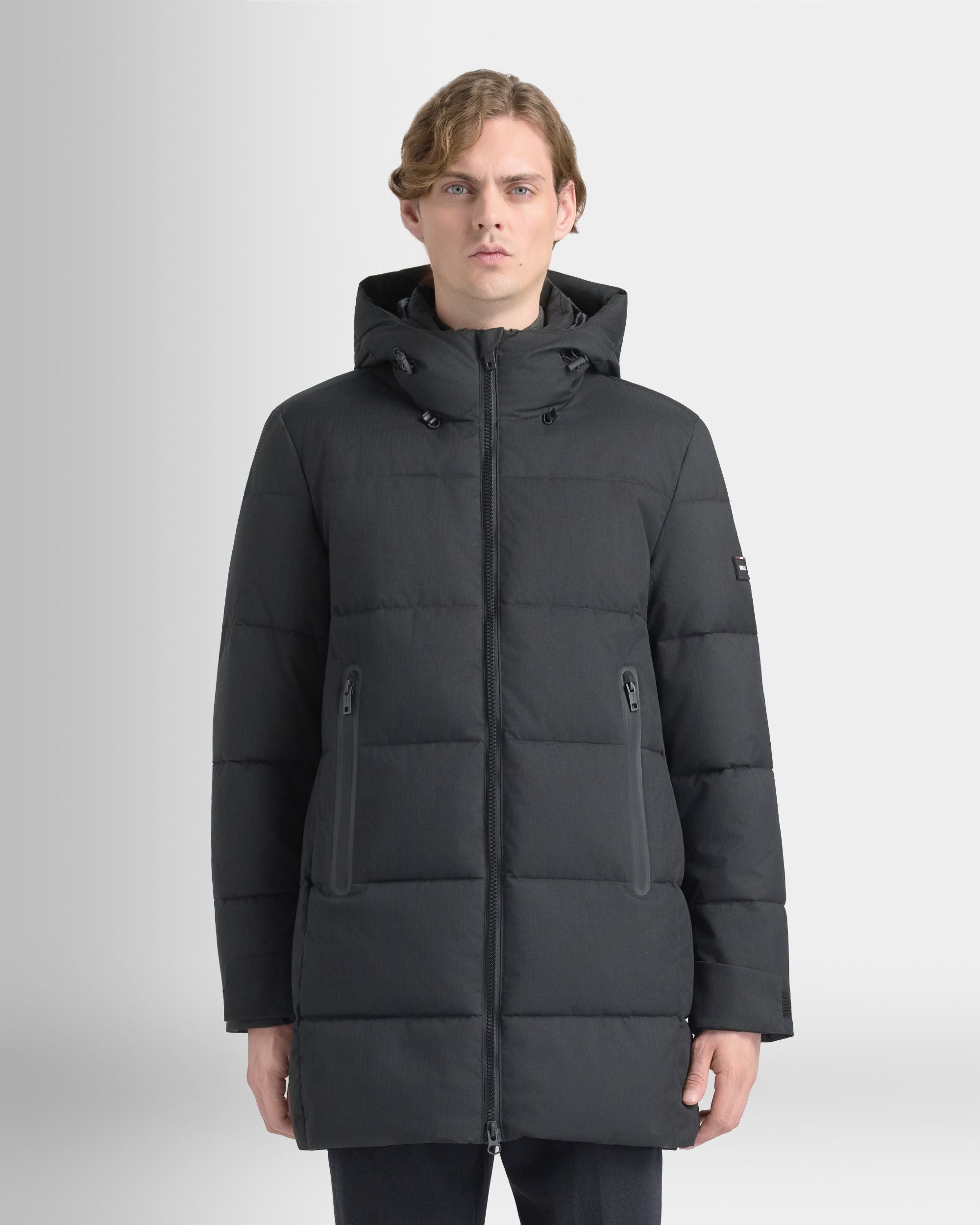 Bally Global - Medium Length Puffer in Black Polyester - Black