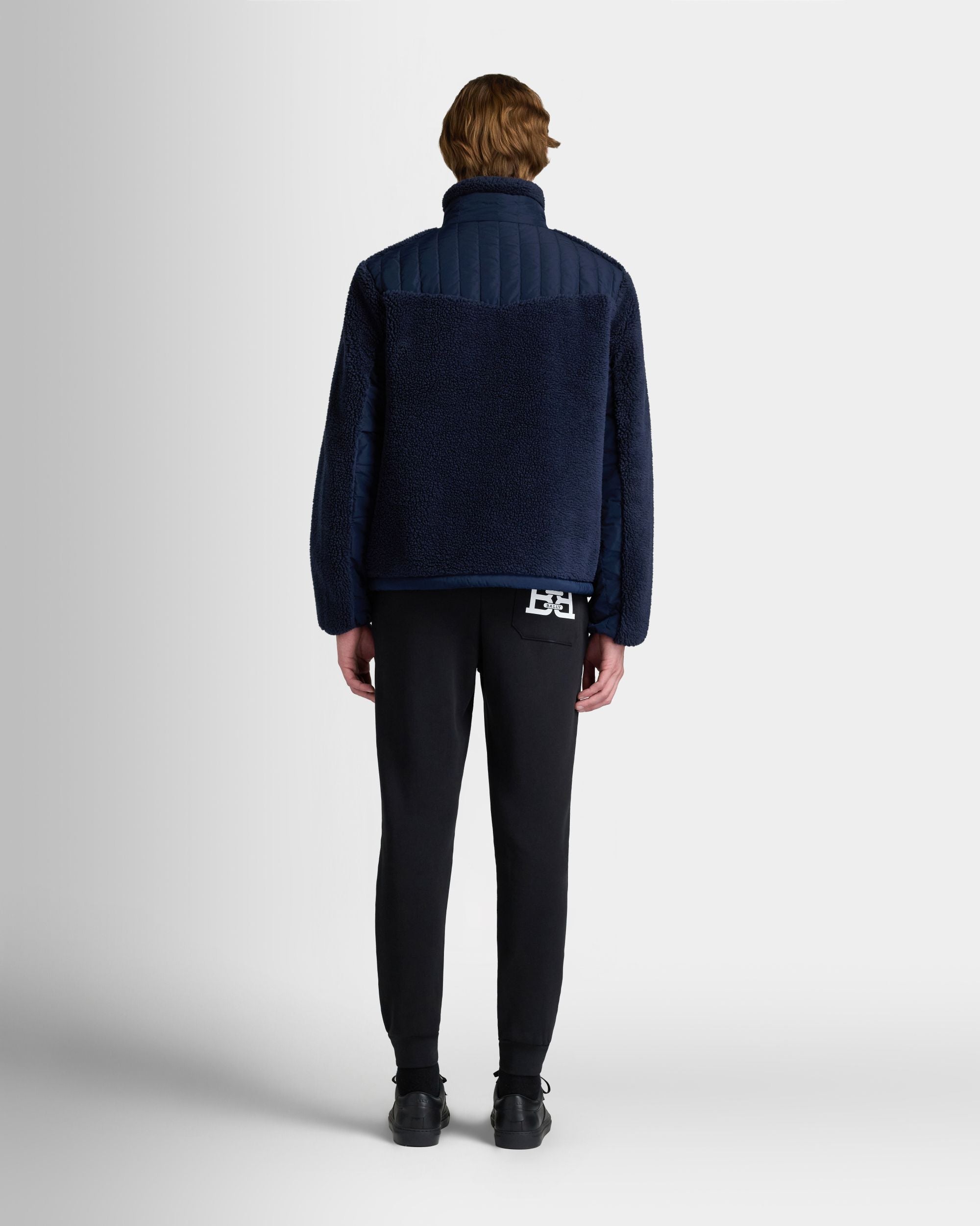 Bally Global - Fleece Jacket in Navy Blue Polyester - Blue