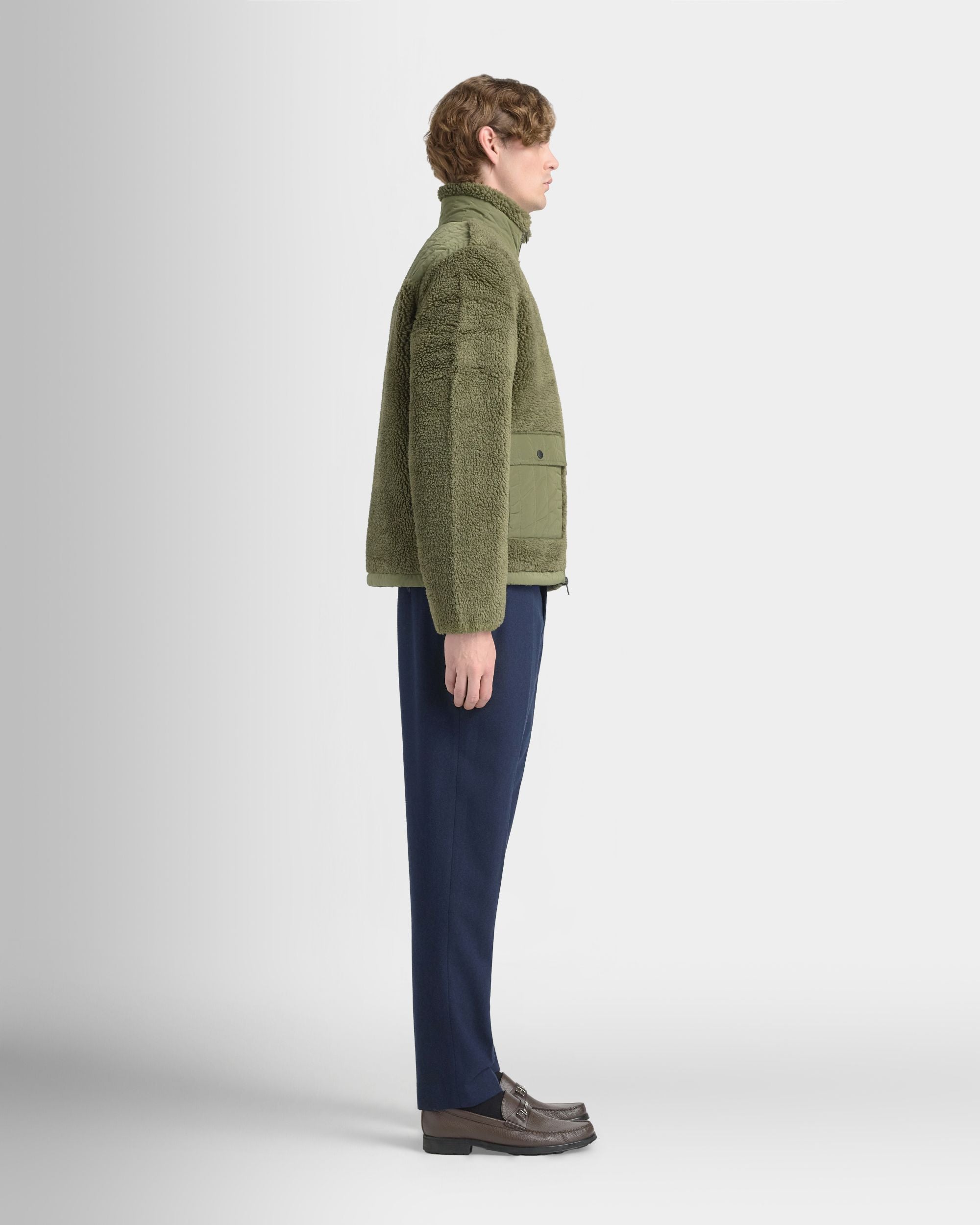 Bally Global - Fleece Jacket in Military Green Polyester - Green