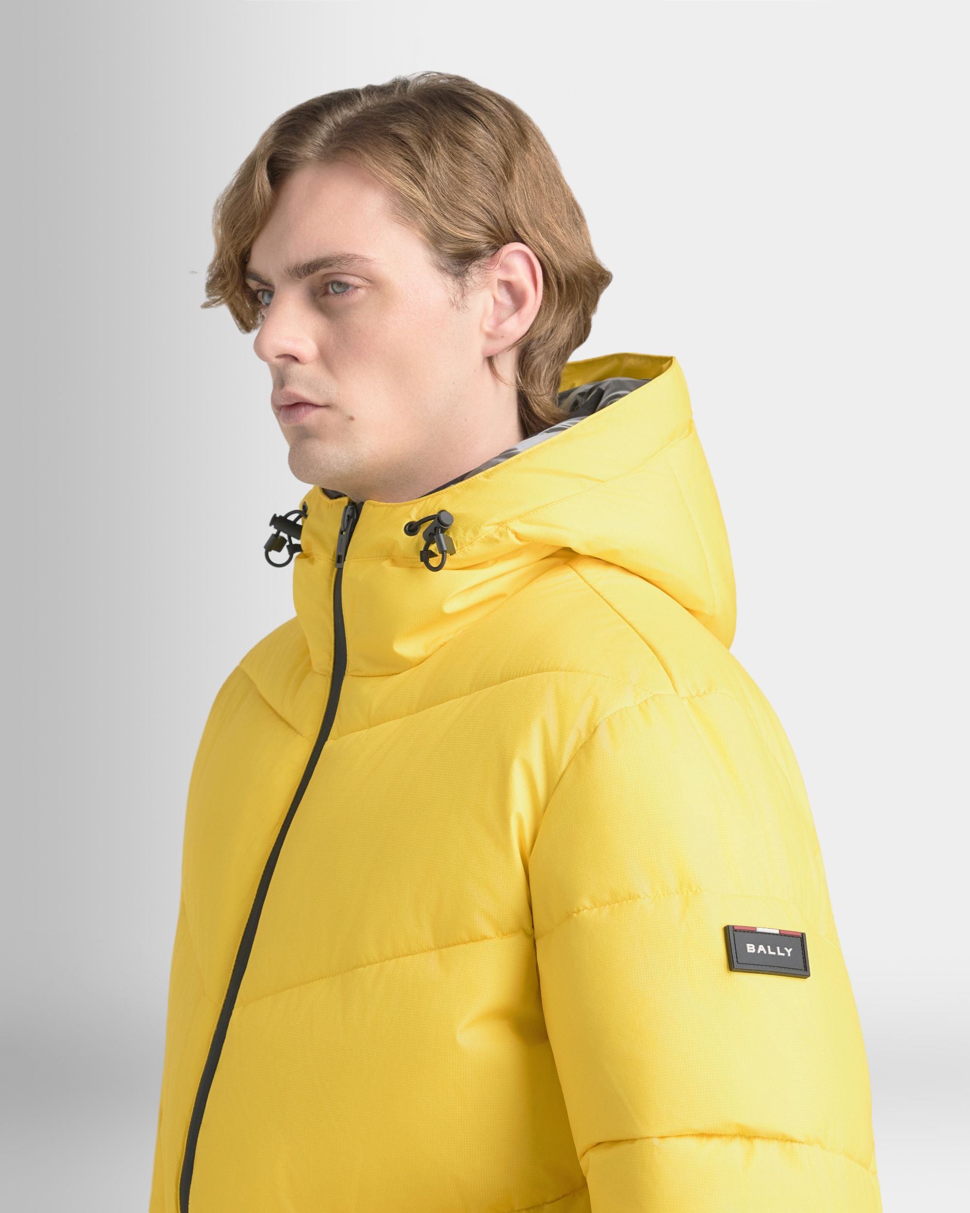 Bally Global - Puffer Jacket in Yellow Nylon Fabric - Yellow